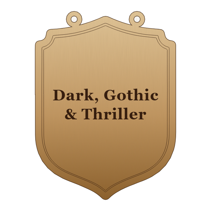 Dark, Gothic & Thriller shelf sign