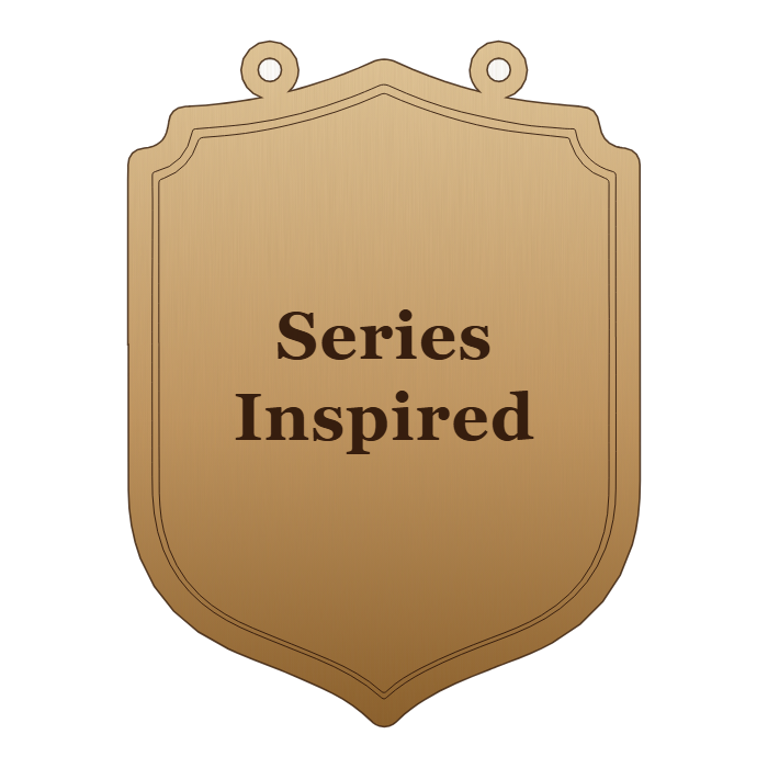 Series Inspired shelf sign